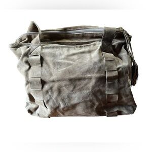 Rare Vintage 1980s Bottega Veneta Suede "Fisherman" Tote – Heritage Piece